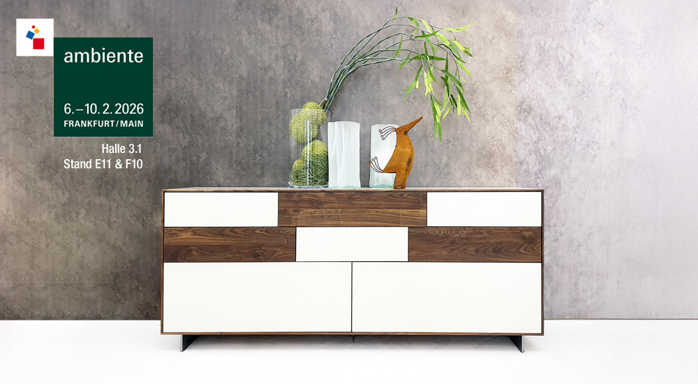 Scholtissek auf der Ambiente 2026 · 6. – 10.2.2026 · Halle 3.1 · Stand E11 & F10