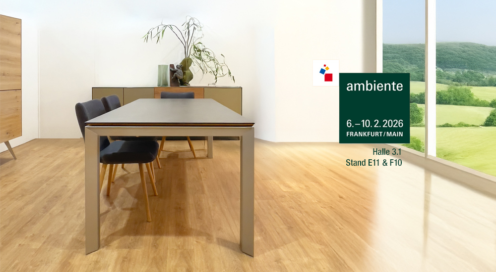 Scholtissek auf der Ambiente 2026 · 6. – 10.2.2026 · Halle 3.1 · Stand E11 & F10